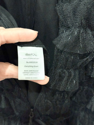 alice mccall Black Cross Strap Dress, 8