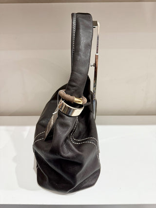Jimmy Choo Large Dark Leather Handbag