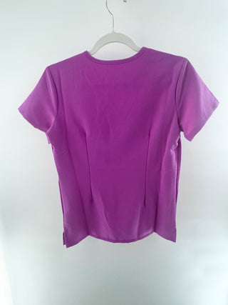Figs Catarina one-pocket scrub top with classic V-neckline, short sleeves, and single chest pocket, XXS