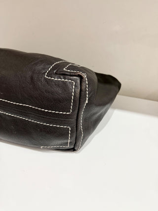 Jimmy Choo Large Dark Leather Handbag