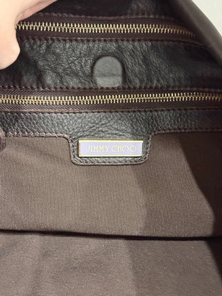 Jimmy Choo Large Dark Leather Handbag