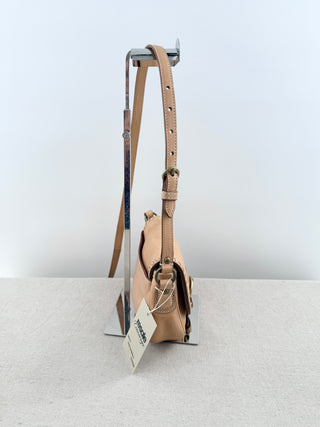 Coach leather long strap flap bag