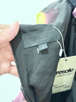 Michael Costello x Revolve Maxi Purple Yellow Dress, Medium