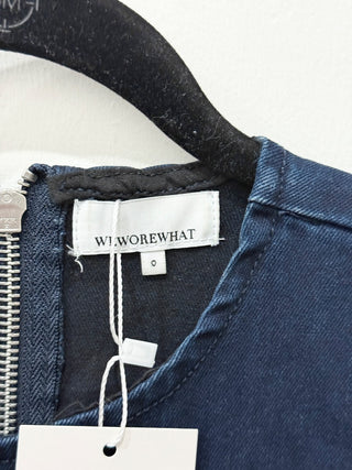 WeWoreWhat sleeveless denim jumpsuit, 0