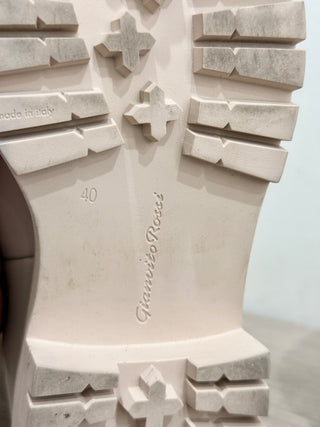 Gianvito Rossi Marsden 20 Faux Leather Over-the-Knee Boots Cream Women's EU 40