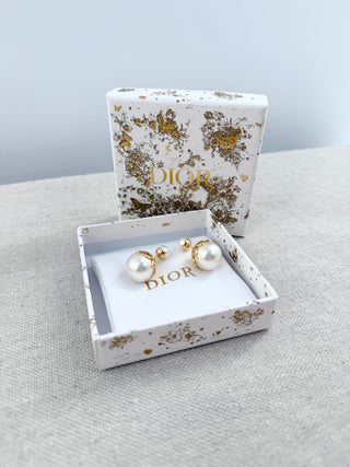 Dior pearl earrings tribale