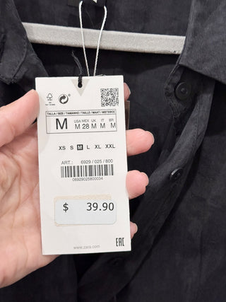 Zara mini shirt dress, M