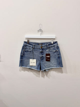 DL 1961 karlie boyfriend denim shorts, 28