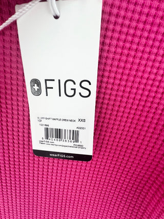 Figs waffle long sleeve top, XXS