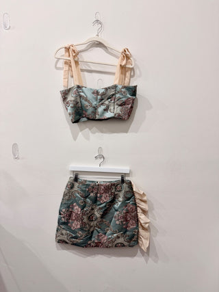 Delphine 2 piece set crop top and mini skirt, 6