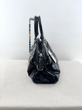 Gucci snow glam boston bag leather