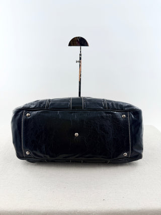 Gucci snow glam boston bag leather