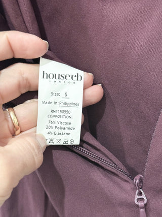NWT House of CB Lucia Strapless Corset Bodycon Maxi Dress Grape Women's Size S