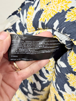 C/Meo Collective strapless midi dress high low ruffle, M