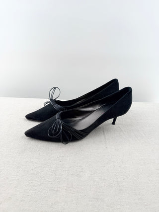 Armani low heel suede pumps, 38.5