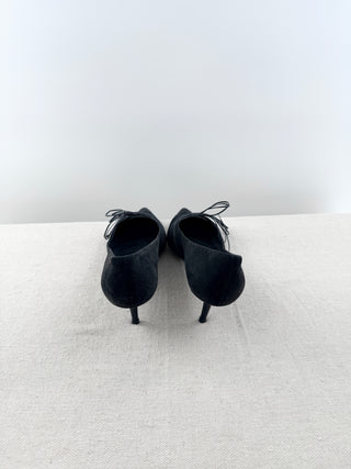 Armani low heel suede pumps, 38.5