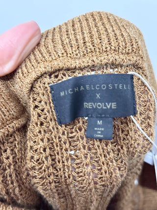 Michael Costello x Revolve knit skirt maxii with slit, M