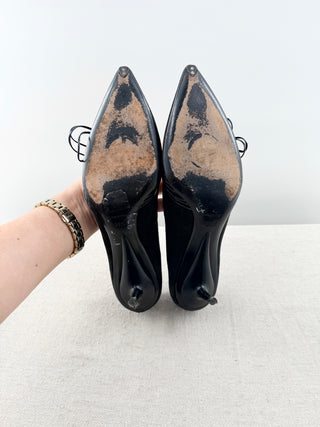 Armani low heel suede pumps, 38.5