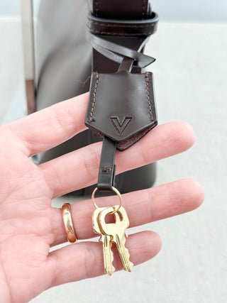 Verafied leather hobo bag medium