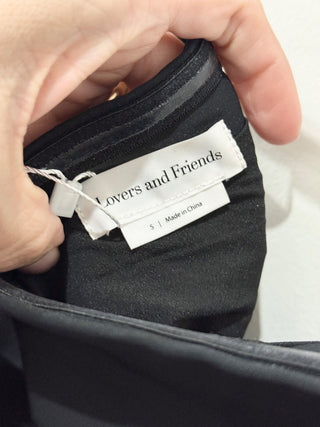 Lovers and Friends asymmetrical ruched strapless corset top, S