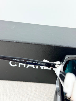 Chanel vintage oversized sunglasses with bow detail