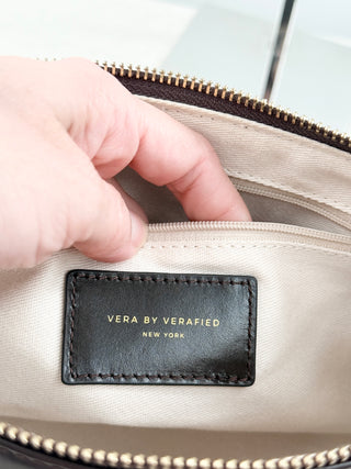 Verafied leather hobo bag medium