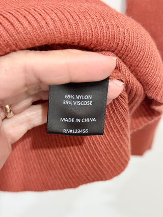 Michael Costello X Revolve cut out ribbed turtleneck top, S