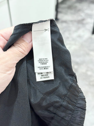 Juicy Couture Floral Print Mid Rise Slim Silk Jogger Pants Black Multi Womens XS