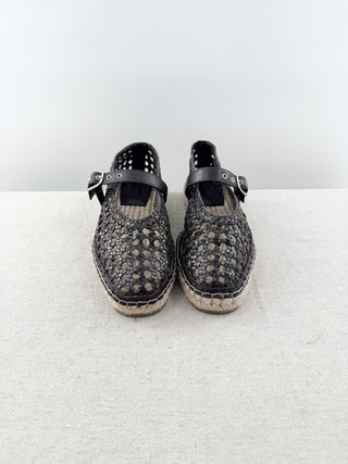 Madewell leather braided flats espadrilles, 7