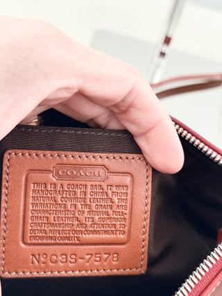 Coach small leather bag cross body