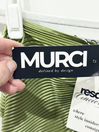Murci draped plisse coord set top and maxi skirt, S/2