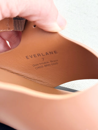 Everlane flat leather sandals, 7
