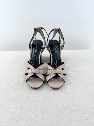 Lola Cruz leather block heel sandals, 37