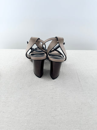 Lola Cruz leather block heel sandals, 37