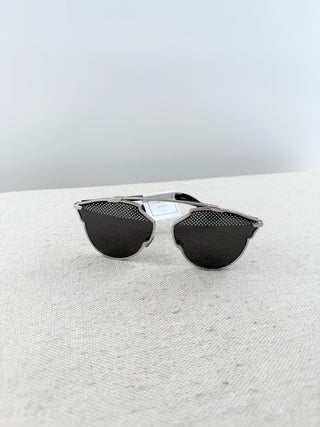 Dior dior soreal palladium and black sunglasses studded