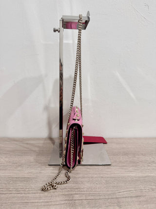 Valentino leather studded wallet on chain bag new