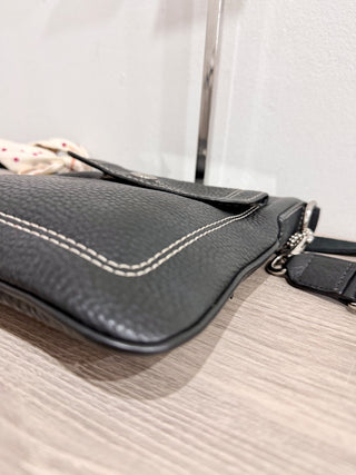 Coach leather cross body bag with bow