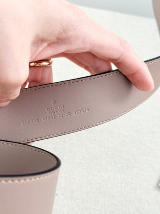 Gucci wide leather belt marmont, 30/75