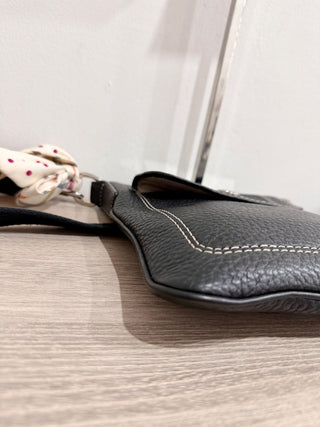 Coach leather cross body bag with bow
