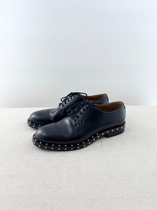 Valentino leather derby shoes with studs, 39