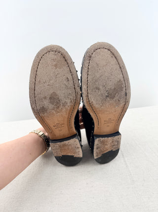 Valentino leather derby shoes with studs, 39