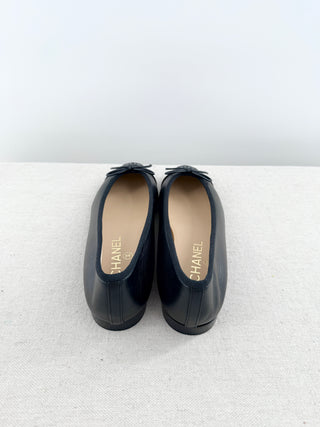 Chanel leather ballet flats, 36