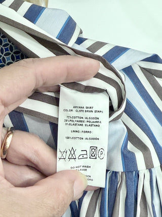 Silvia Tcherassi aryana skirt striped mini, L