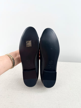 Chanel leather ballet flats, 36