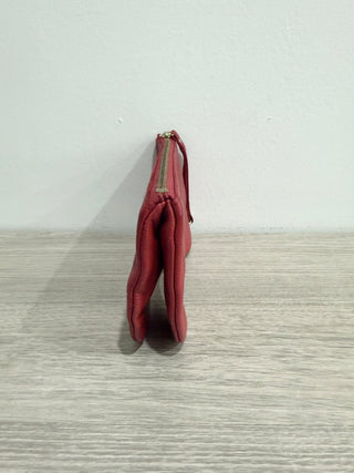 Maison Nathalie Blanc leather double zip pouch