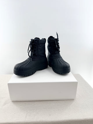 Celine x Phoebe Philo outdoor rubber lace up ankle boots, 36