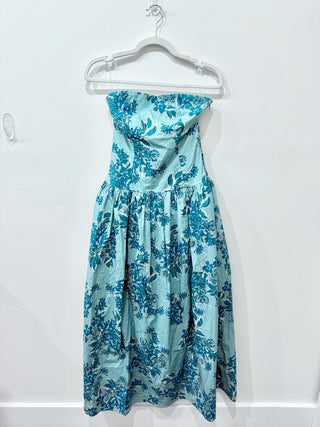 Peppermayo floral light blue/green maxi dress, 4