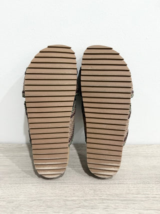 Daniella Lehavi Braided Leather and Suede Slide Sandals Beige Women's Size EU 38