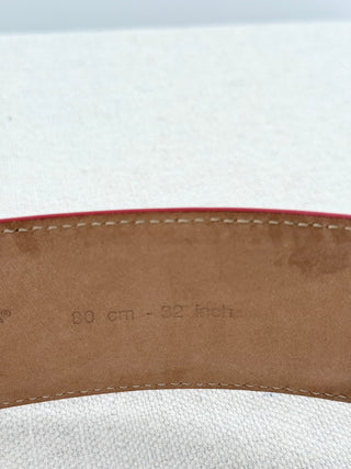 Dolce and Gabbana heart buckle leather belt, 80/ 32
