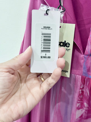 One 33 social Fuchsia/purple floral midi dress, 2